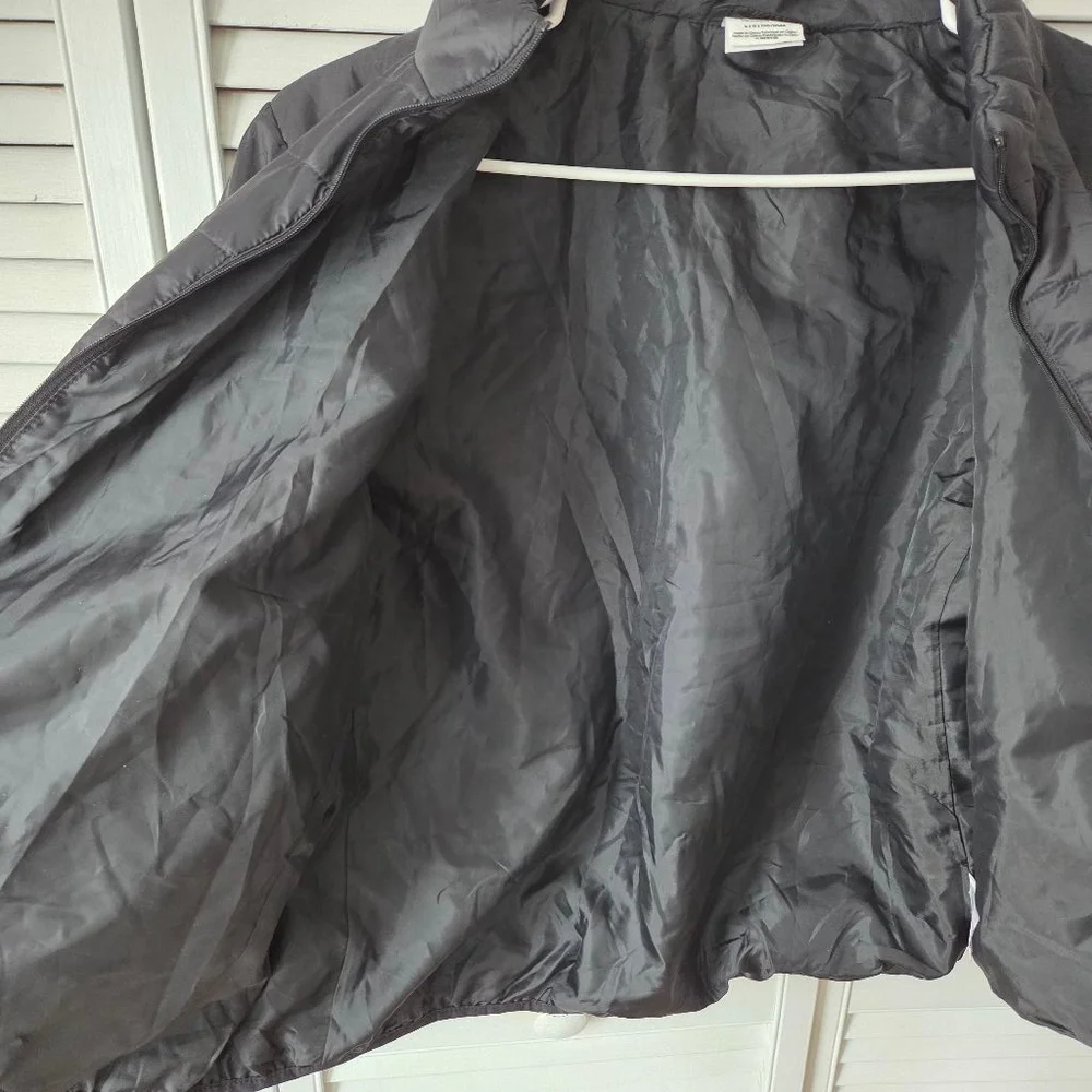 Women's PINK Victoria's Secret Black Puffer Jacket L - Picture 8 of 11